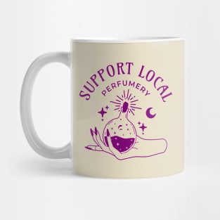 Suppport your local perfumery typography | Morcaworks Mug